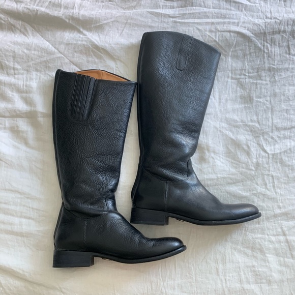 Ariat Black Leather Riding Boots - Picture 3 of 10